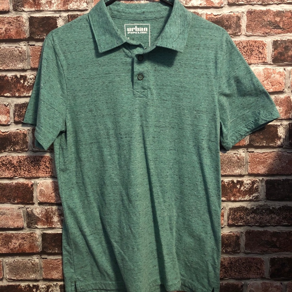 URBAN PIPELINE LIGHT GREEN POLO MENS SMALL